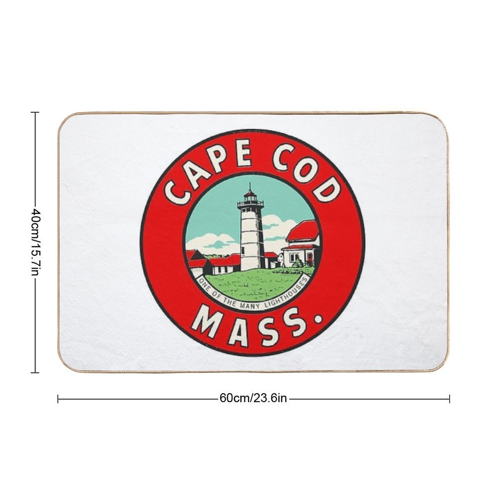 Vintage Cape Cod Decal  Multi-Purpose Bath Mat