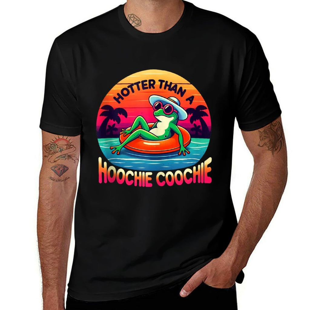 Retro Country Music Fans Hotter Than A Hoochie Coochie Frog  Breathable T-Shirt