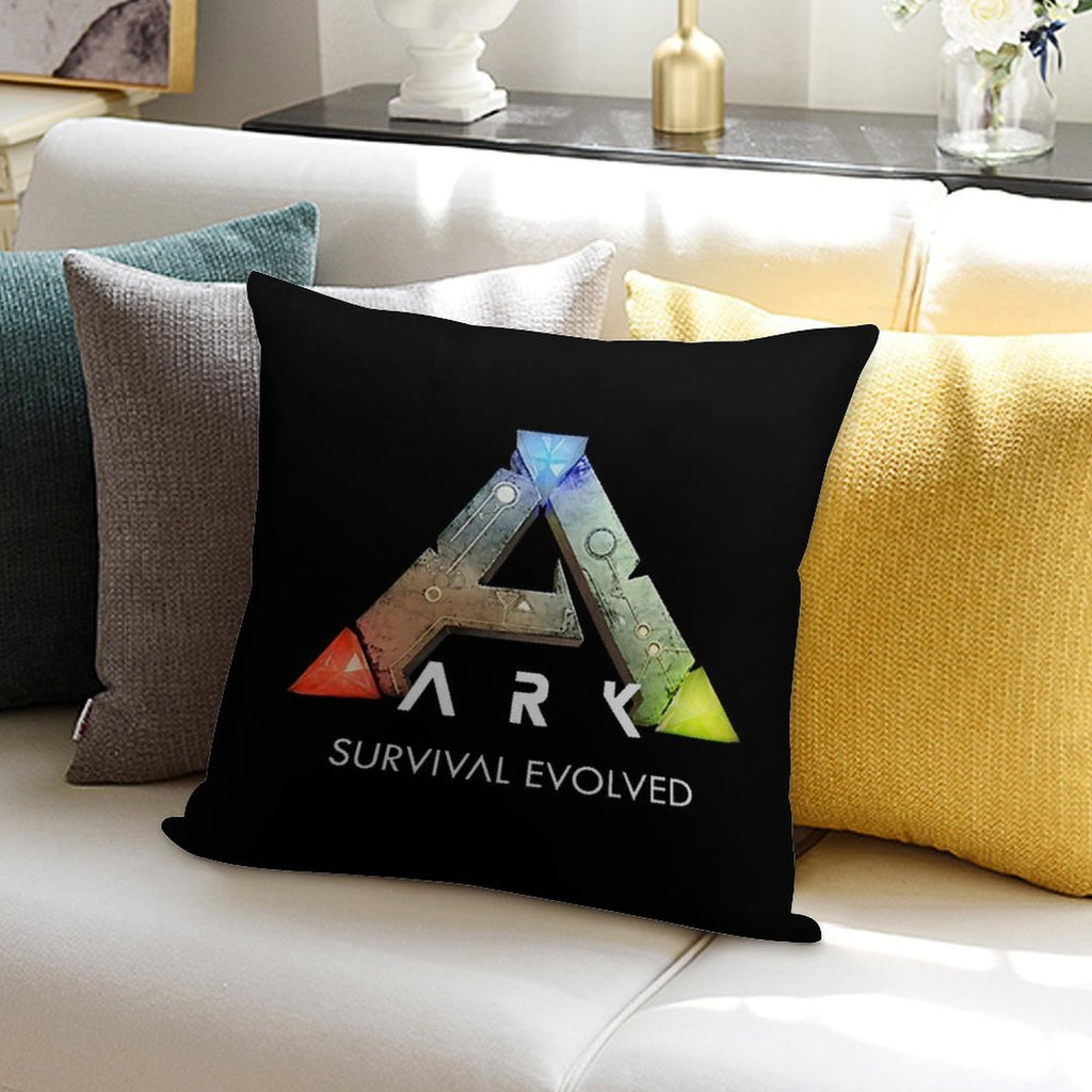 Ark Survival Evolved ( Black ) Soft Hidden Zipper Throw Pillow