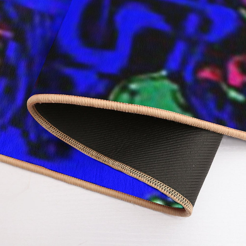 Trippy Black Light  Fade-Resistant Bath Mat