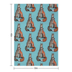 Wolf & Fox Plush Throw Blanket