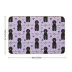 Love Black Portuguese Water Dog  Toxin-Free Bath Mat