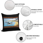 Greyt Western Zoomington-on-sea Soft Gift Ready Throw Pillow