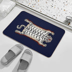 TIBETAN TIGER RUG 1-white  Stain-Proof Bath Mat