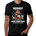 Soggy Beaver BBQ If Its Not All Over Your Face Beaver  Oversized Silhouette T-Shirt