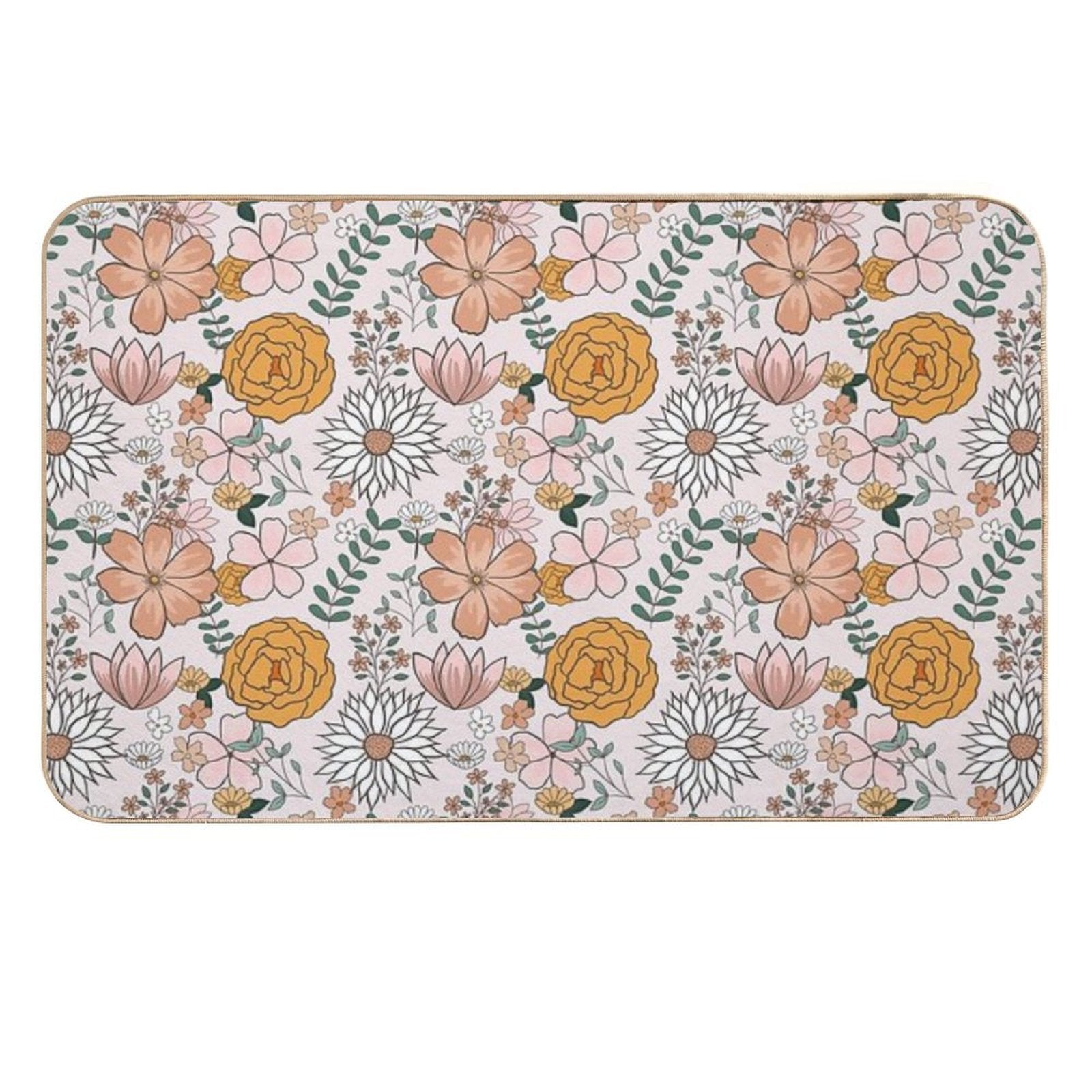 English Tea Party  Easy Maintenance Bath Mat