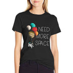 I NEED MORE SPACE Kids Astronaut Balloon Planets Meme  Easy-care T-Shirt