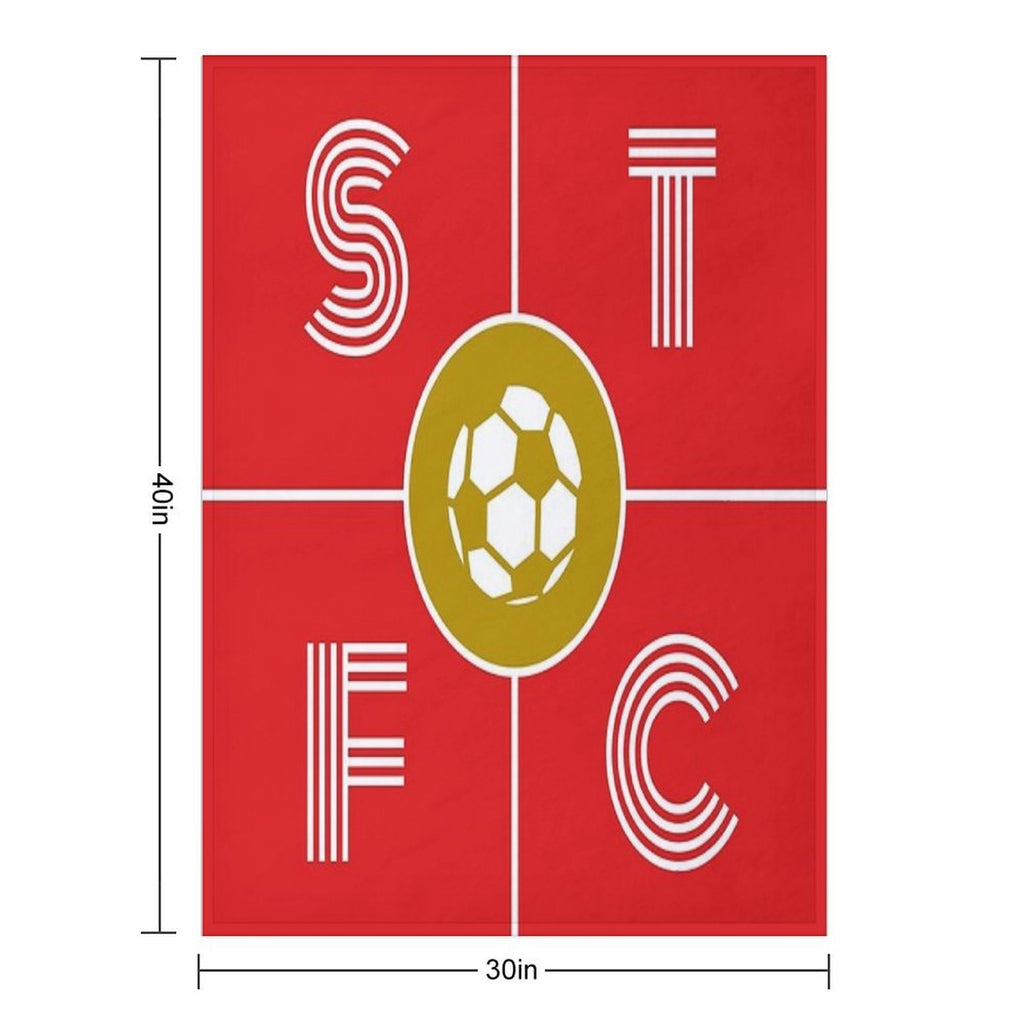 Swindon Town STFC Minimalist Artwork Travel-friendly Throw Blanket