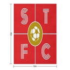Swindon Town STFC Minimalist Artwork Travel-friendly Throw Blanket