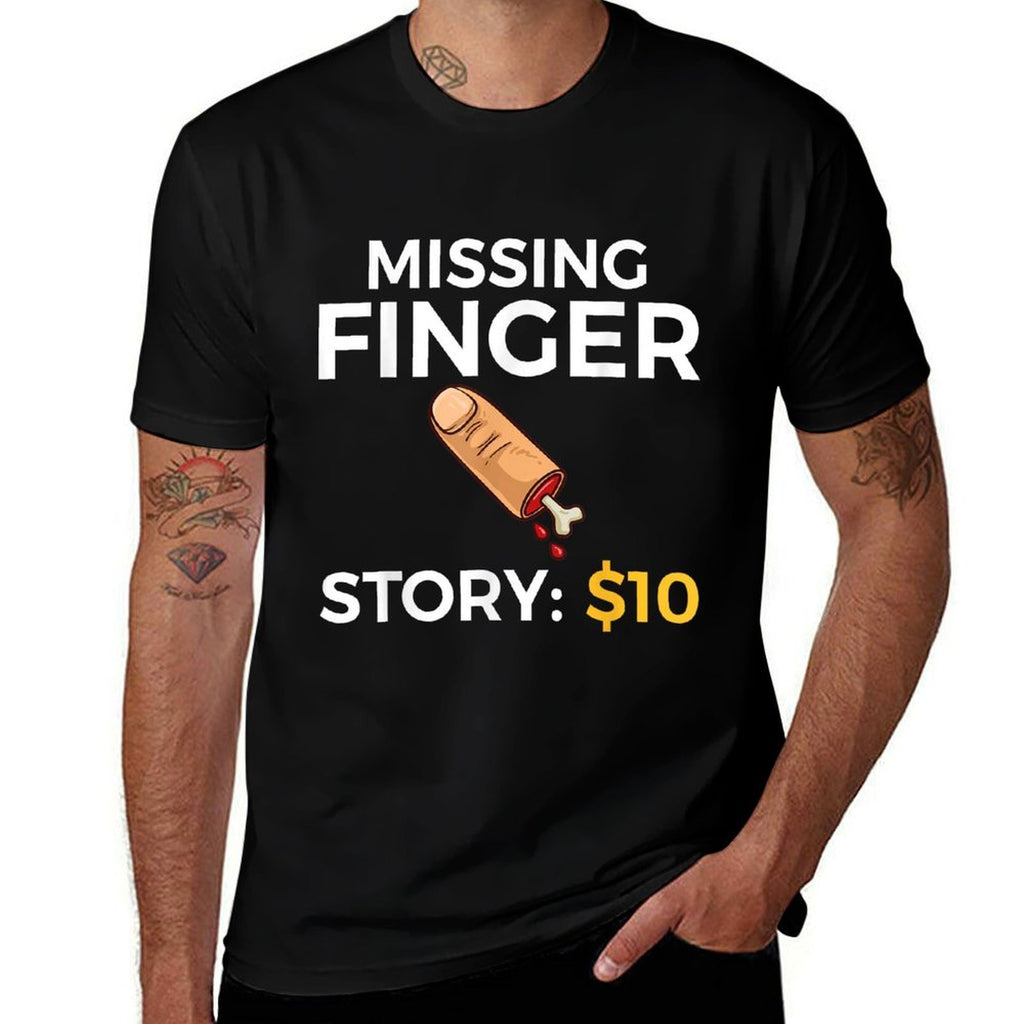 Missing Finger Prosthetic Amputation Recovery  Relaxed-fit T-Shirt