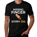 Missing Finger Prosthetic Amputation Recovery  Relaxed-fit T-Shirt