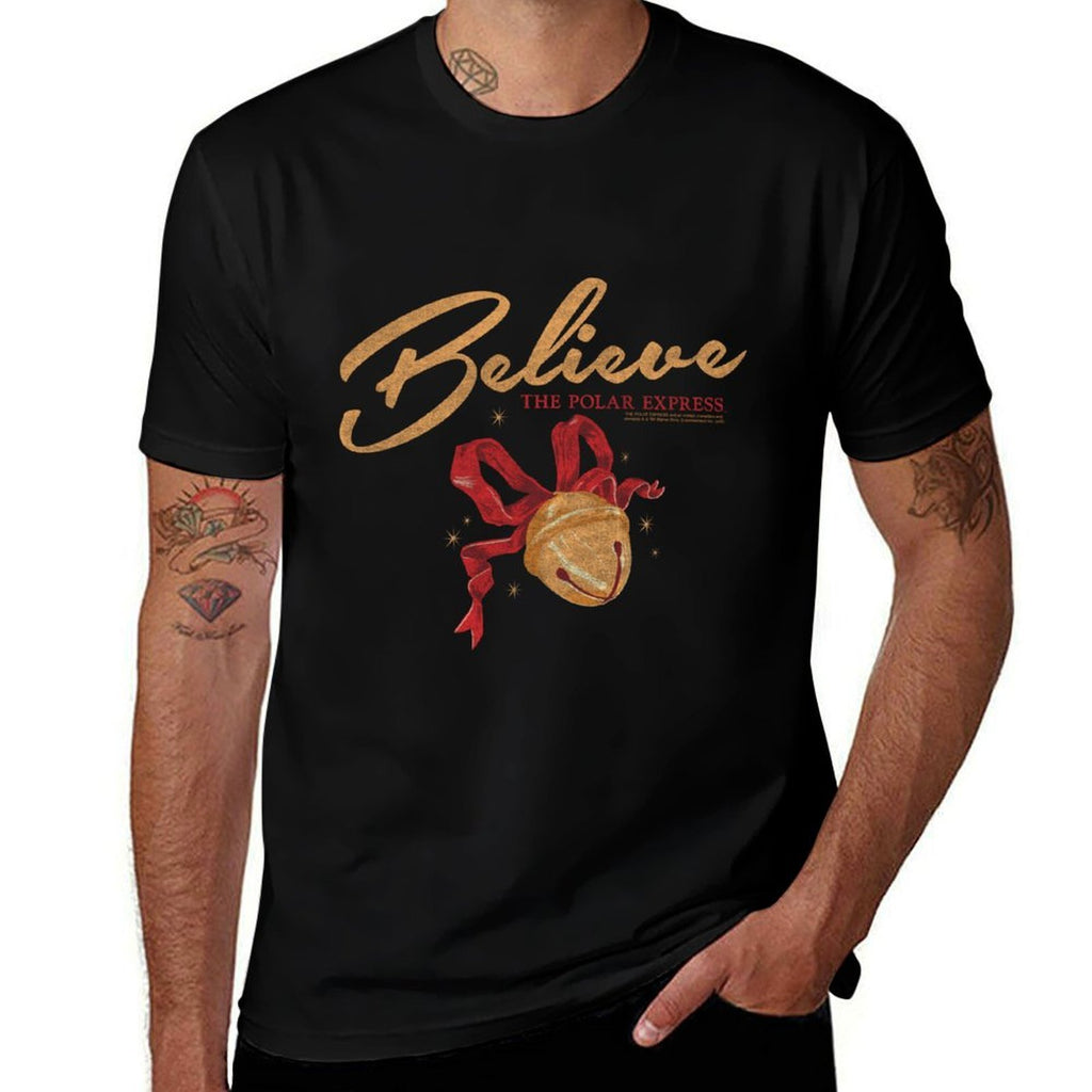 Polar Express Believe Bell Christmas Holiday  Eco-friendly Material T-Shirt