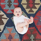 Southwestern Diamond  19th Century Colorful Ornate Accent Pattern Multi-functional Throw Blanket