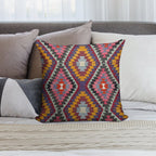 Turkish Kilim Soft Washable Throw Pillow