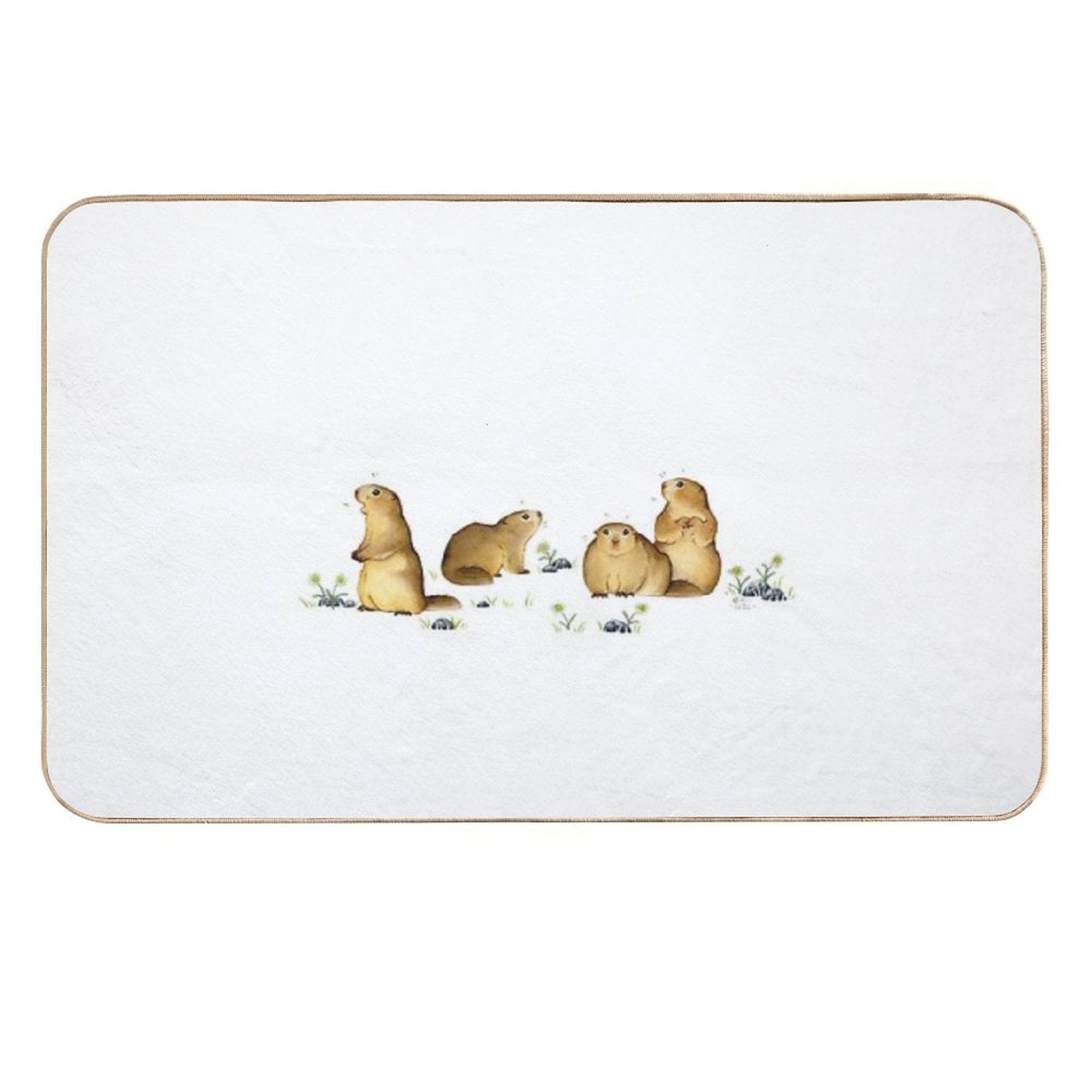 Marmot Family  Slip-Resistant Bath Mat
