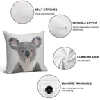 Baby Koala - Colorful Soft Washable Throw Pillow
