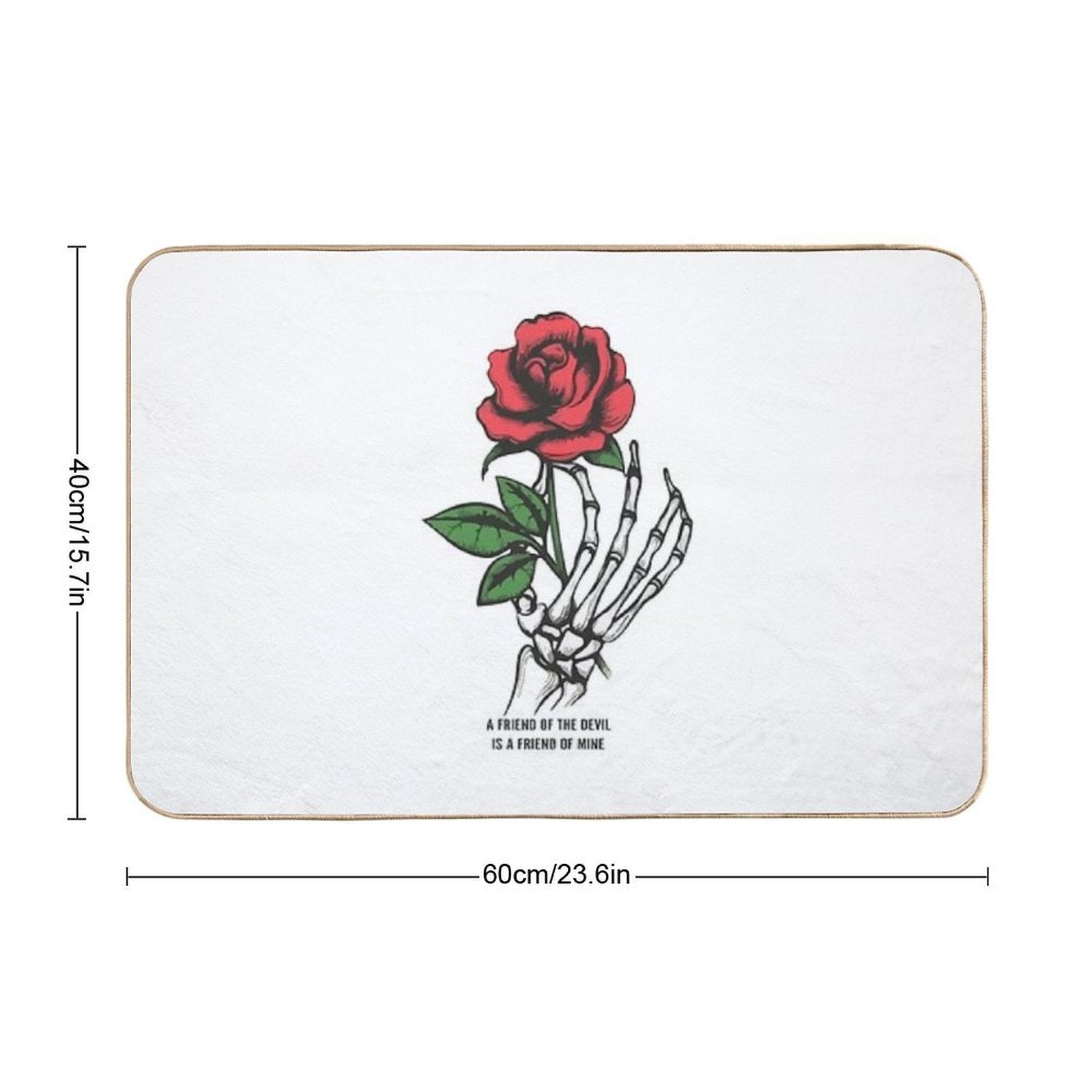 A Friend of The Devil  Rapid-Drying Bath Mat