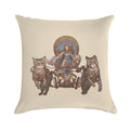 Freya Driving Her Cat Chariot Soft Style Accent Throw Pillow
