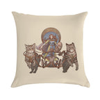 Freya Driving Her Cat Chariot Soft Style Accent Throw Pillow