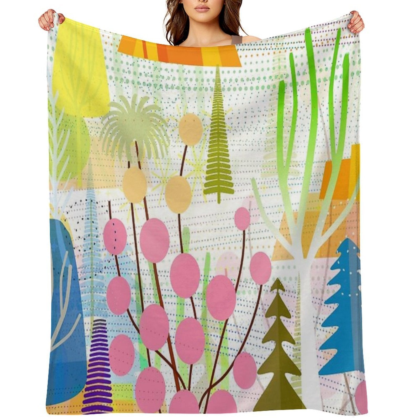 Fresh Day Travel-friendly Throw Blanket