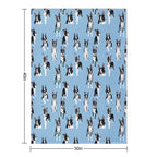 Boston Terrier Shrink-resistant Throw Blanket