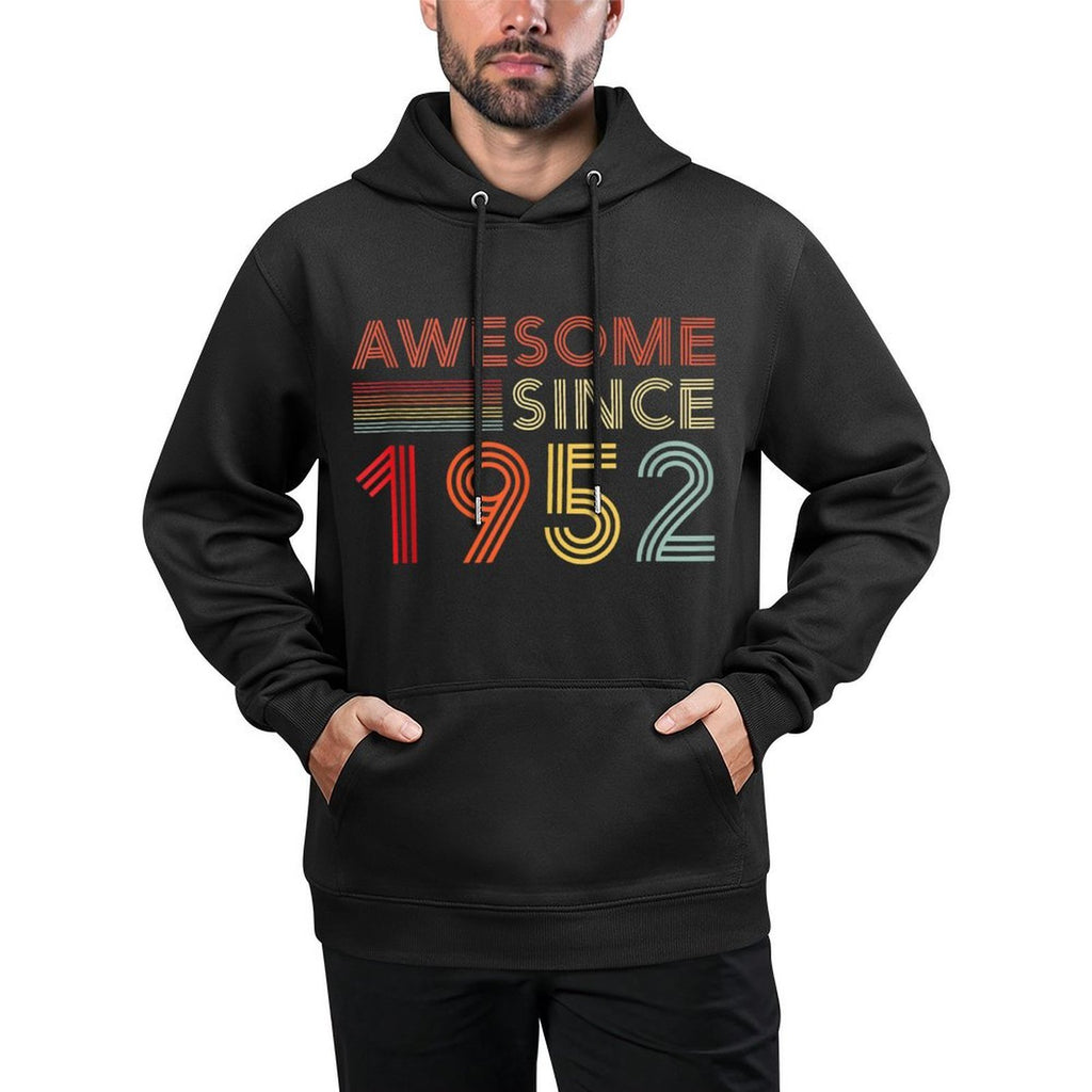 70 Birthday Decorations Men Women 1952 BDay 70th Birthday Durable Construction Hoodie