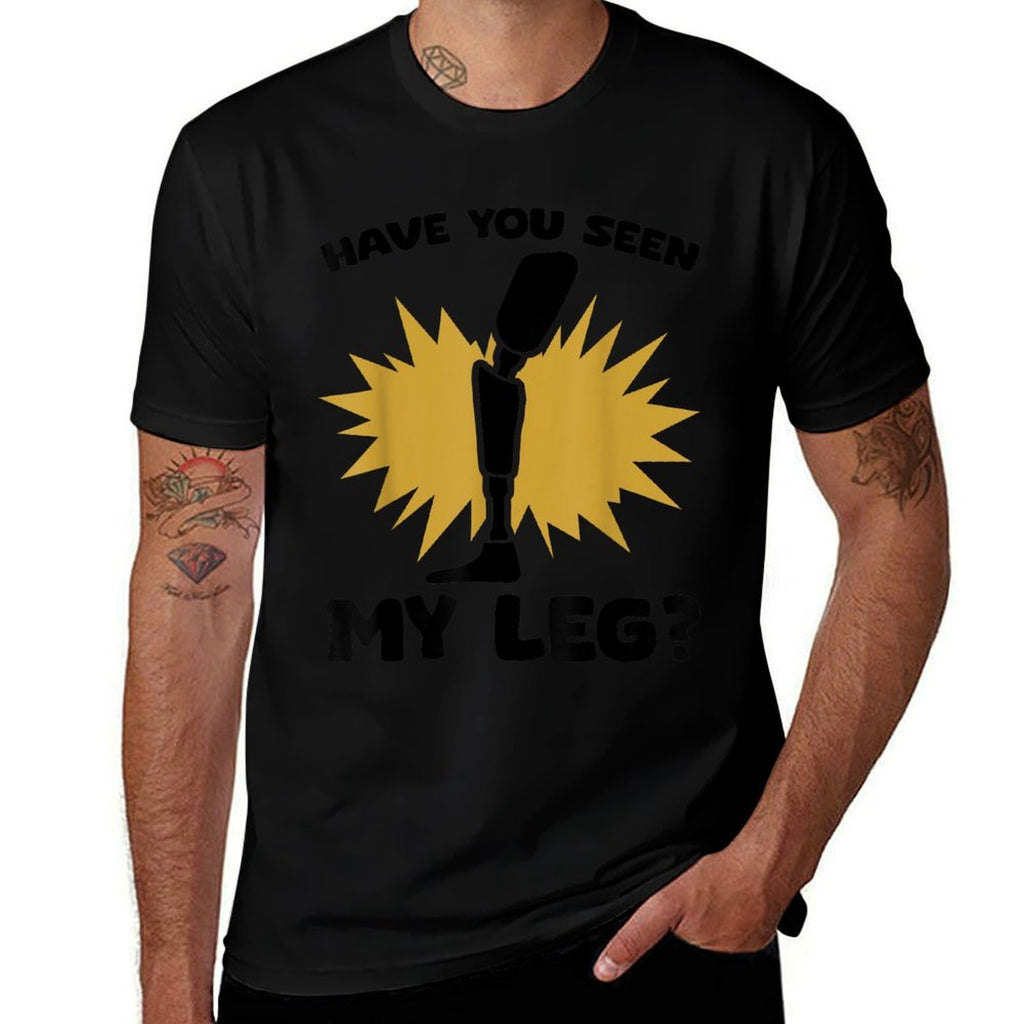 Missing Have You Seen My Leg Milk Box Funny Leg Amputee  Quick-drying T-Shirt