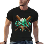 Mint Chocolate Chip Spinkle Baseball Home Plate Drip Boys  Graphic-printed T-Shirt