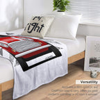 The Classic British Utility with A Union Jack Bottom Plush Throw Blanket