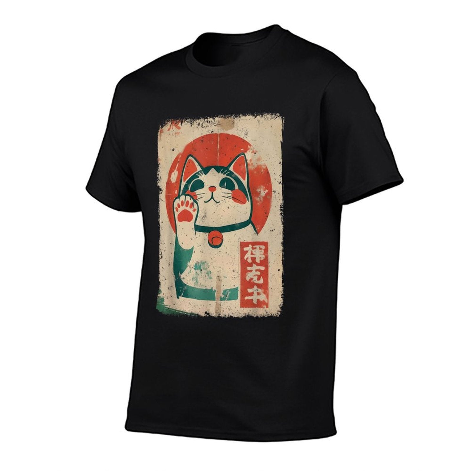 Maneki Cat Japanese Lucky Neko Graphic Kawaii Cats Anime  Affordable Price T-Shirt