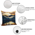Fall Sunset Soft Easy Maintenance Throw Pillow