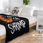 Shrimp Seafood Plush Throw Blanket