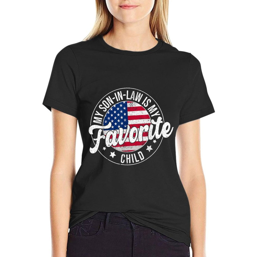 My Son In Law Is My Favorite Child Funny Retro Vintage  Durable T-Shirt