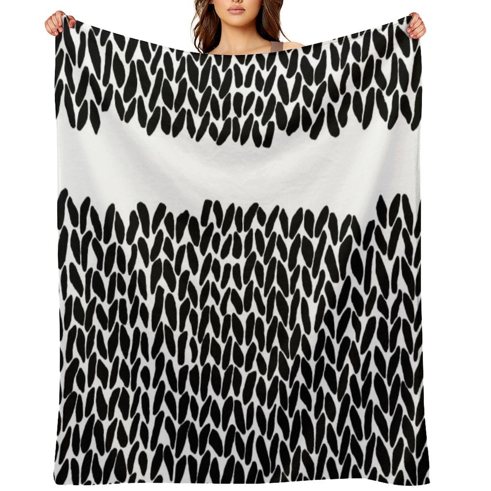 Missing Knit Compact Throw Blanket