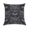 Gothic Halloween Lace - Bats - Black Soft Warmth Comfort Throw Pillow