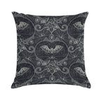 Gothic Halloween Lace - Bats - Black Soft Warmth Comfort Throw Pillow