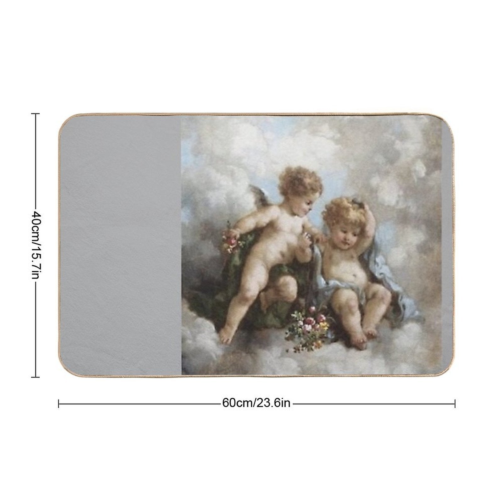 Cherub Renaissance Art Aesthetic UPDATED  Eco-Friendly Bath Mat