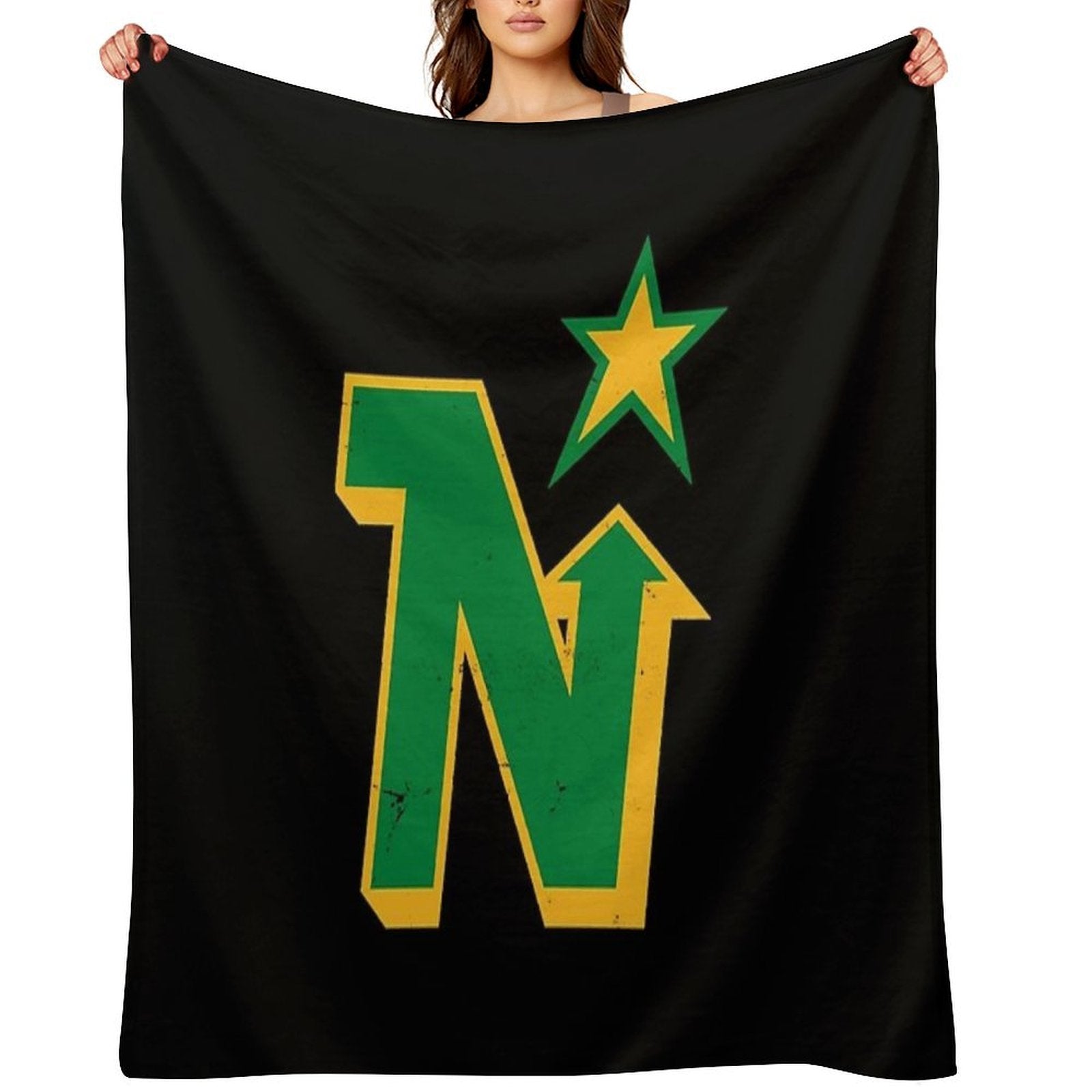 Minnesota North Stars -- Defunct Team Wrinkle-free Throw Blanket