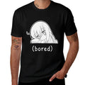 Funny Anime  Manga Bored Bocchi Chibi Meme  Heathered Texture T-Shirt