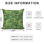 Copy of The Classic Seat Fabric Found on Melbourne Metro Trams And Trains! Soft Short Plush Fabric Throw Pillow