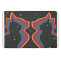 Rainbow Cats, Cosmic Space Stars Art  Pet-Safe Bath Mat