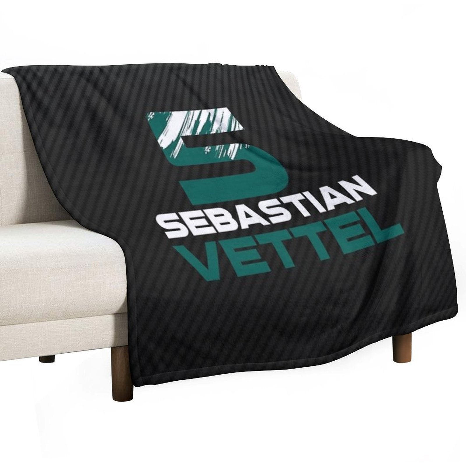 Sebastian Vettel 5 2021 Shrink-resistant Throw Blanket