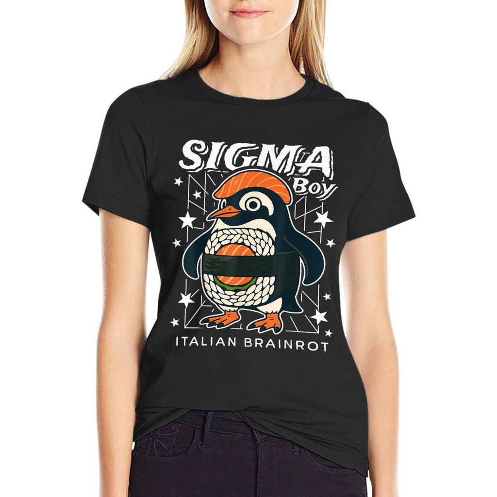 Sigma Penguin Boy Funny Italian-Brainrot Gen Z Meme  Affordable Price T-Shirt