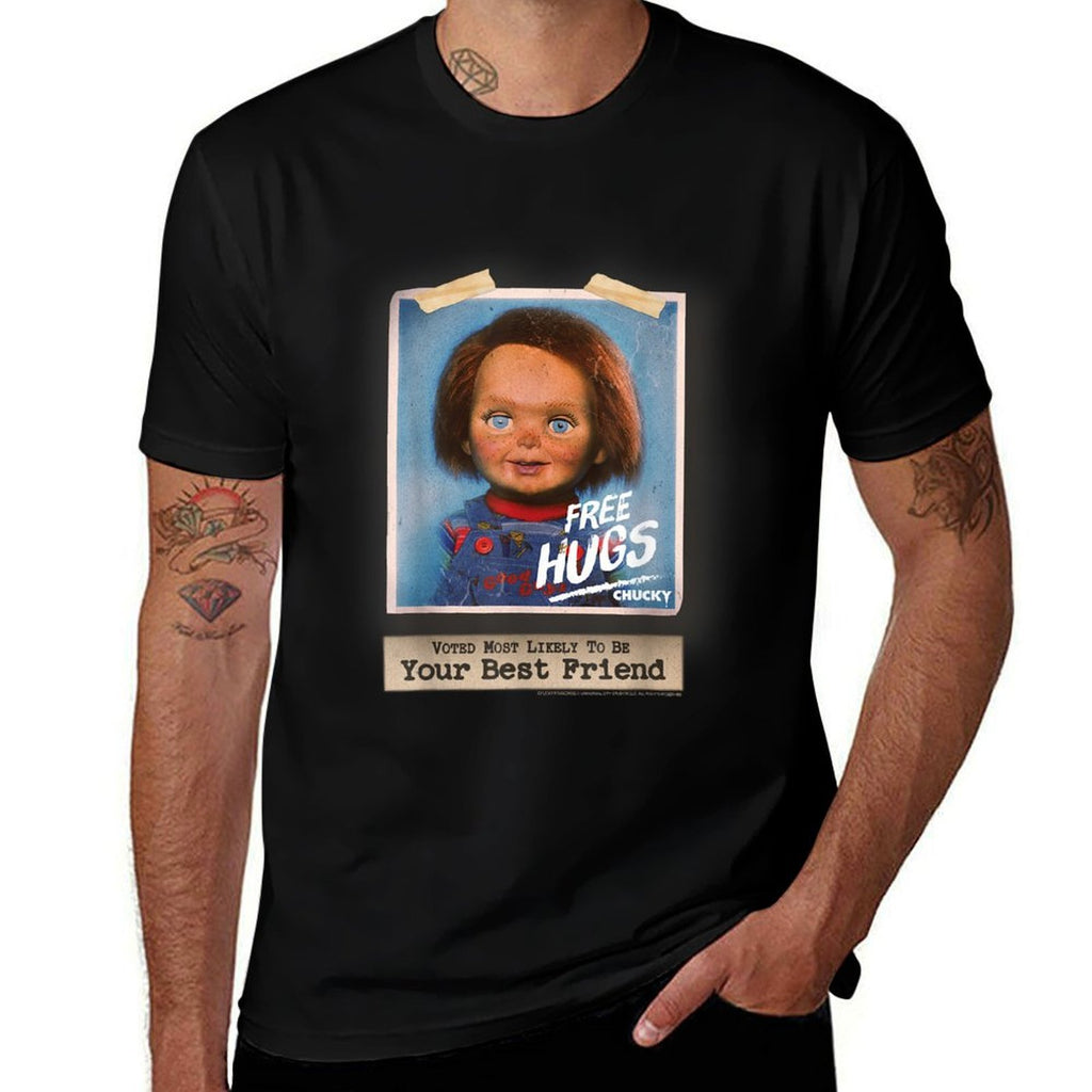 Chucky Free Hugs Vintage Style  Stretchy T-Shirt