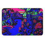 Trippy Black Light  Fade-Resistant Bath Mat