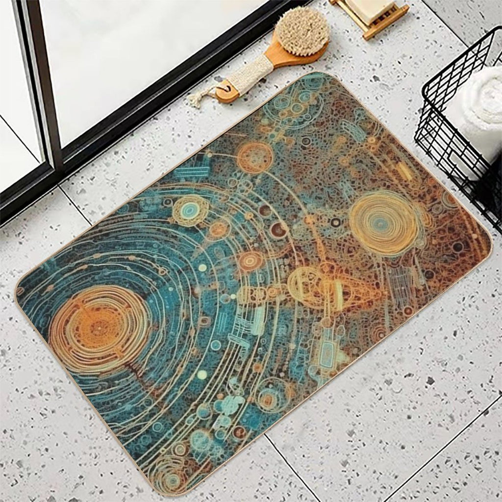 Solar Nervous System  Stain-Proof Bath Mat