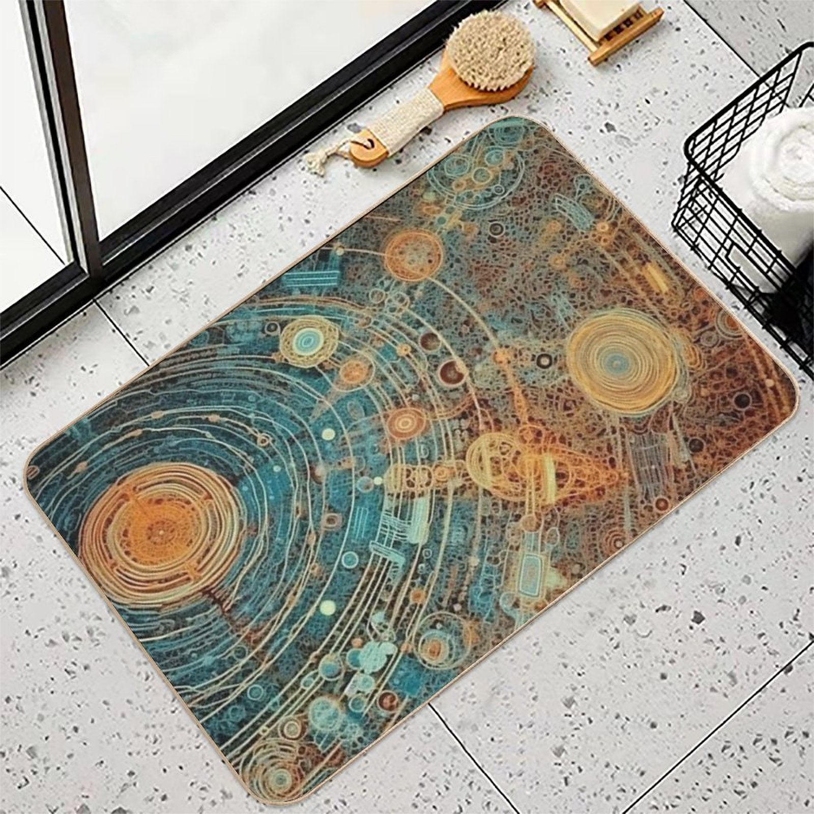 Solar Nervous System  Stain-Proof Bath Mat