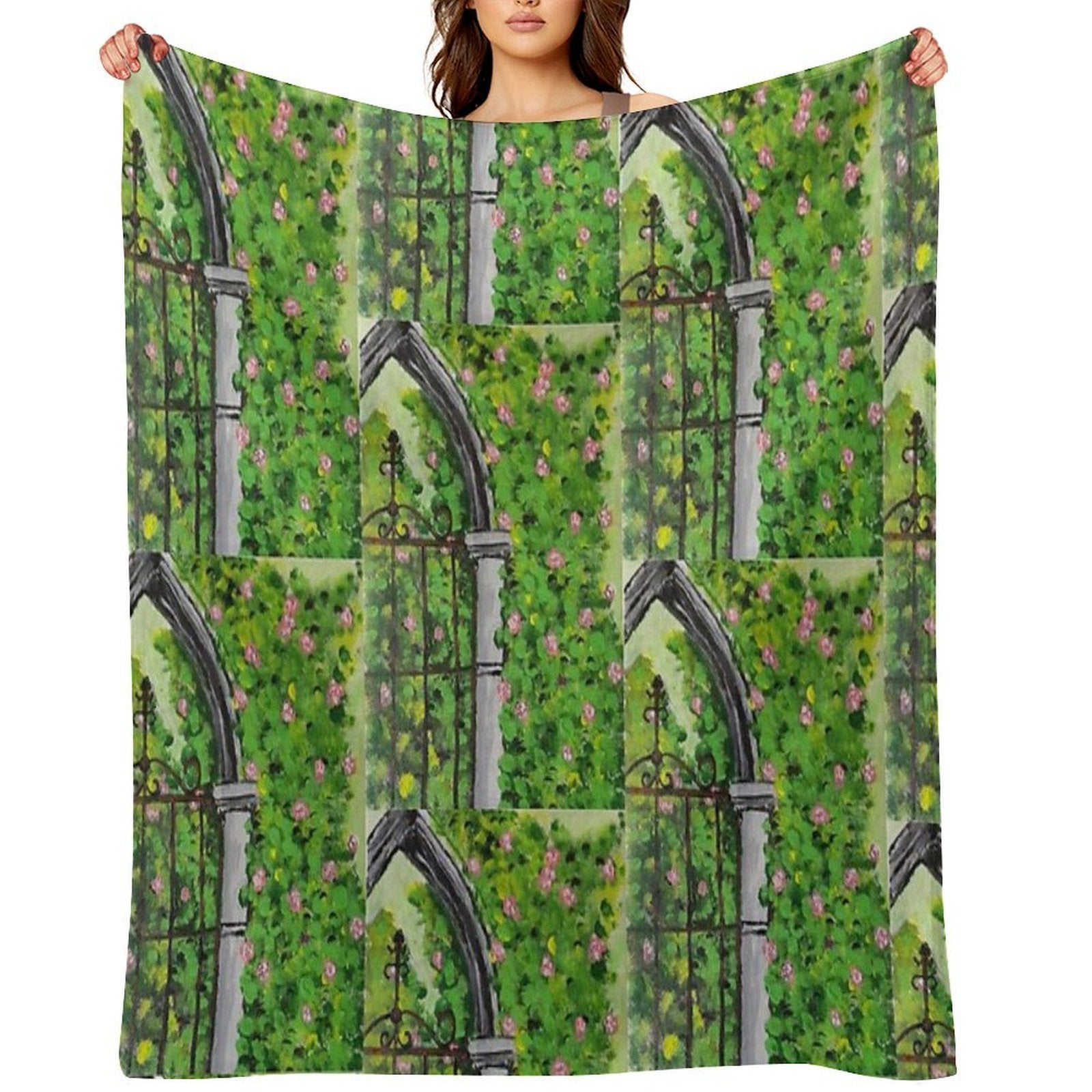Secret Garden Entrance All-season Throw Blanket