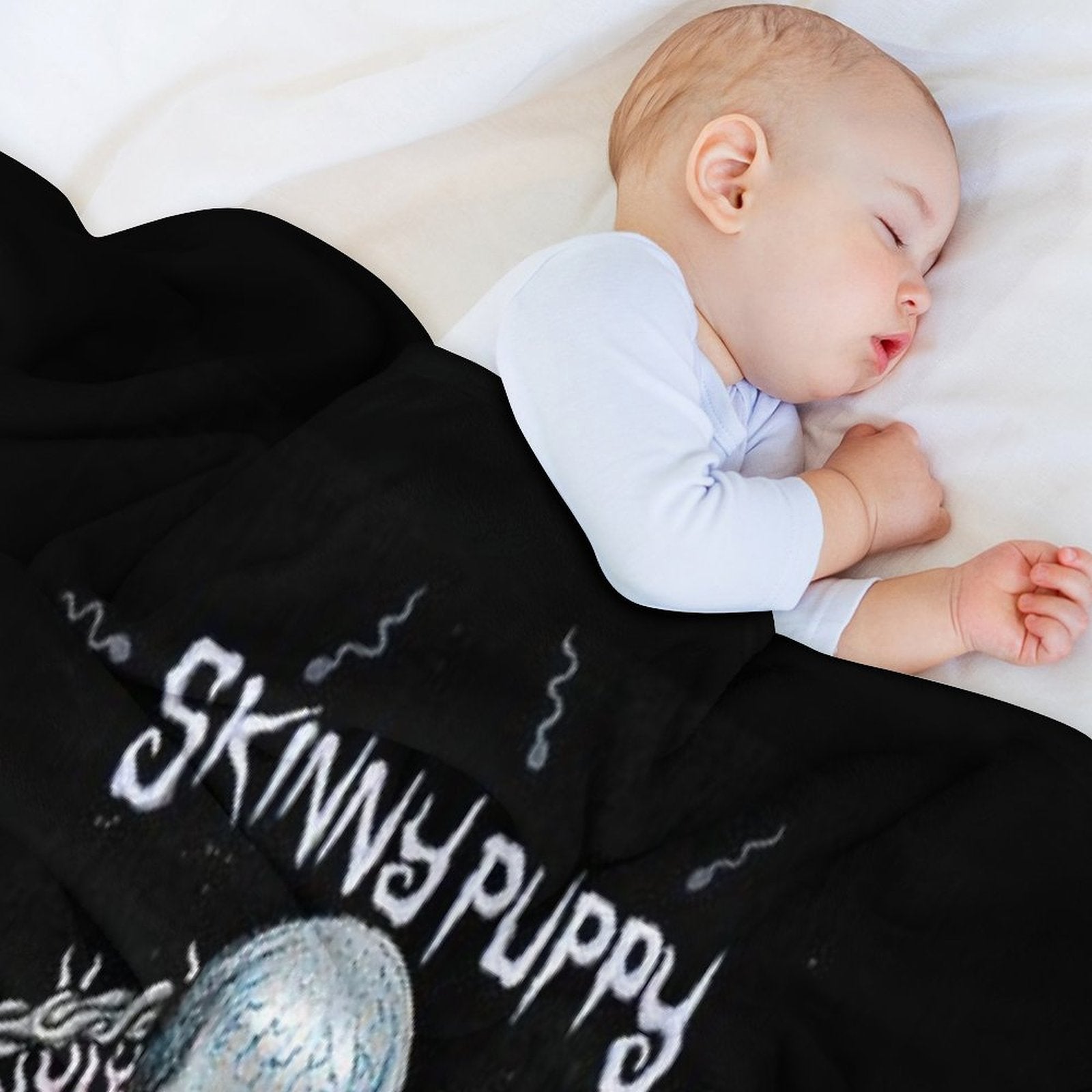 Skinny Puppy Last Rights 1992 Album Versatility Throw Blanket