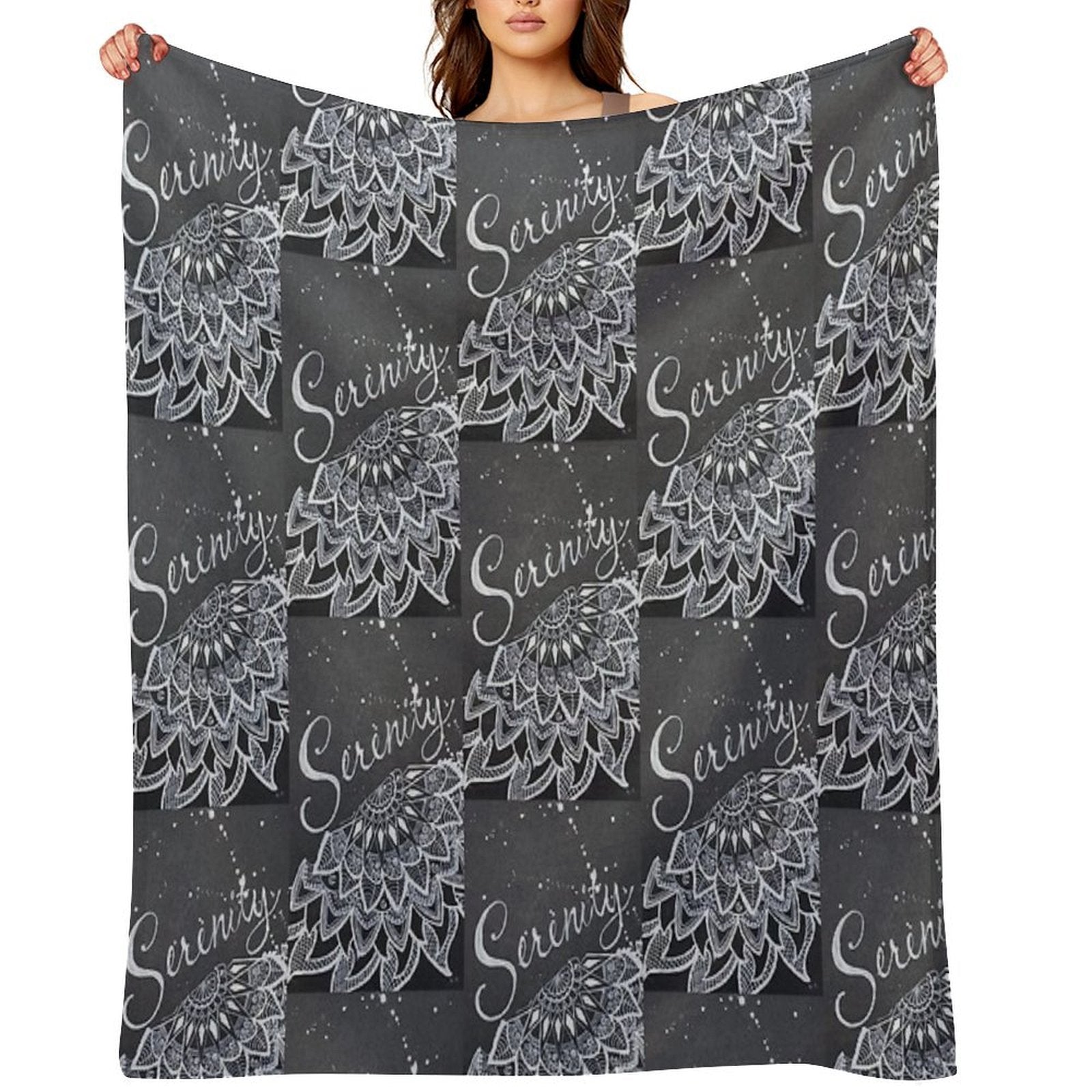 Serenity Mandela Shrink-resistant Throw Blanket